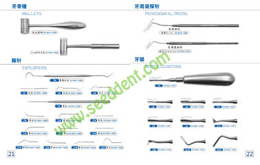 China Mallets / Explorers / Periodontal Probe / Root Elevators supplier