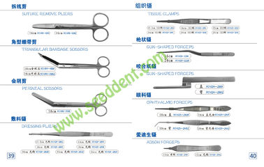 China Suture Remove Pliers / Triangular Bandage Scissors / Perineal Scissors supplier