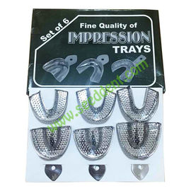 China Impression Trays Set of 6 (L/M/S x 2pcs) supplier