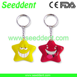 China Star shape key chain with teeth or without teeth supplier