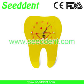 China Tooth shape clock yellow supplier