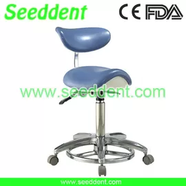 China Deluxe Foot Controlled Saddle Doctor Chair / Dental Stool supplier