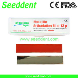 China Dental Straight Type Articulating Red Aluminized Plastic Film12 um SE-B022 supplier