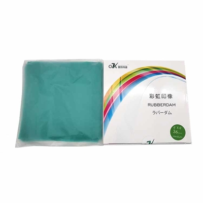 China Cheap Wholesale Disposable Dental Products Dental Consumables Rubber Dam blue/green Color supplier