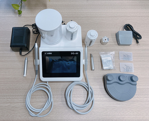 China Medical Equipment Professional Dental Products 2 in 1 Ultrasonic Dental Scaler+Air prophy with water heating system supplier