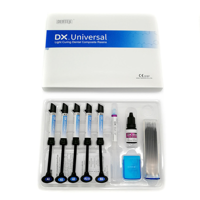 China Dental Composite Resin Dentex Universal Dental Nano Hybrid Light Cure Composite Resin Set MC-DX. Universal kit supplier