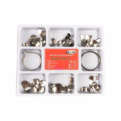 China Sectional Contoured Matrices kit / dental instrument /Promotional Price Dental Matrix Band 100PCS supplier