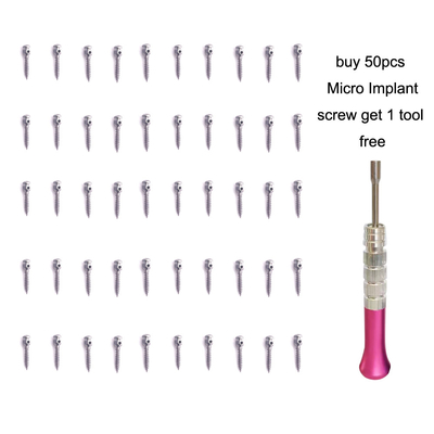 China Dental Niti Orthodontic Micro Implant Micro Screw Ortho Titanium Dental Implant Screw supplier