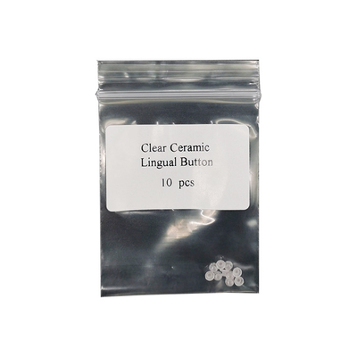 China Dental Orthodontic Zirconia Lingual Cear Buttons 10pcs/bag supplier