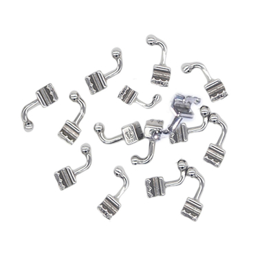 China Dental Orthodontic 90 Degree Bending Crimpable Hook Stainless Steel Left Right 10pcs/bag supplier