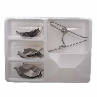 China Dental Metal Sectional Contoured Matrices Dental New Matrix Band 18pcs with clips supplier
