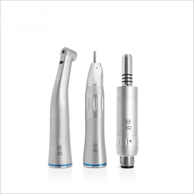 China Dental Internal water spray Fiber optic low speed kit with 1:1 contra angle with E-generator air motor supplier
