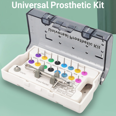 China H Type Machine Use Dental Implant Screw Drivers Torque Wrench Kit Universal Prosthetic Kit 16pcs supplier