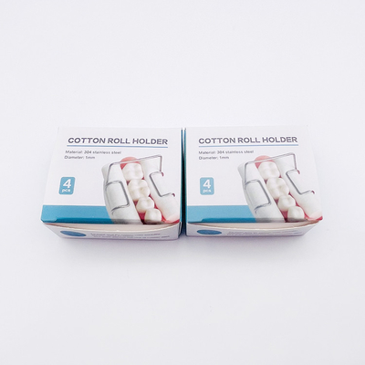 China Dental Orthodontic For Dental Autoclavable Cotton Roll Holder Clip Stainless Steel Cotton Rolls Holder Clip 4 PCS/box supplier
