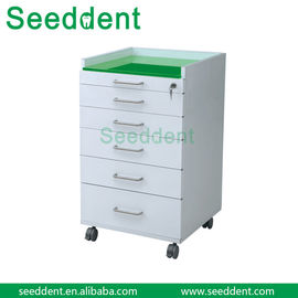 China Dental Mobile Glass desktop Cabinet with 5 Drawers supplier