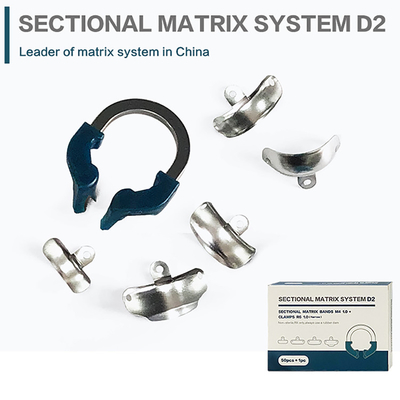 China Dental Orthodontic Products Molding Film Clips High Temperature Resistant Dental Tools Sectional Matrix System D2 supplier