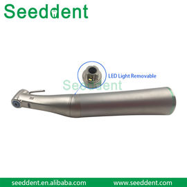 China Dental 20:1 Reduction Push Bottom Contra Angle with LED Light E-generator &amp; Light Removable SE-H050A supplier