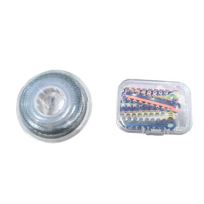 China Dental Orthodontic Elastic Power Chain & Ligature Tie with Double Colors for Dental Clinic supplier