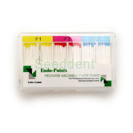 China Dental Endo PP Protaper Absorbent Paper Point 100 Point F1 F2 F3 SE-G043 supplier