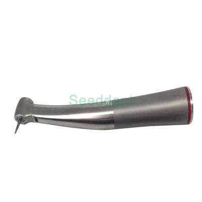 China Dental Handpiece Mini Head 1:5 Fiber Optic Contra Angle / 1:5 Increase Fiber Optic Contra Angle Red Ring Handpiece supplier