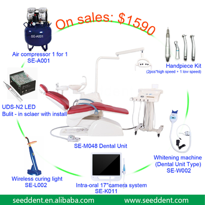 China Good Price Mobile Instrument Tray Dental Unit Set / Dental Chair M048 supplier