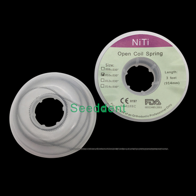 China Orthodontic NITI Open Spring in spool / NITI Open Coil Spring supplier