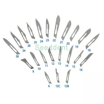 China Dental Carbon Steel Blades Sterile Surgical Blades 100pcc/box supplier