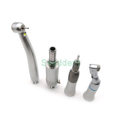 Dental Low Speed Handpiece Kit / Dental LED Handpiece High Speed with Contra Angle & Straight Handpiece & Micro Motor