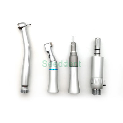 Dental Low Speed Handpiece Kit / Dental LED Handpiece High Speed with Contra Angle & Straight Handpiece & Micro Motor