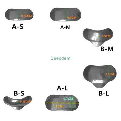 No. 1.398 Dental Sectional Contoured Metal Matrices Kit / Stainless Matrix Band Kit 35um hard + 2 rings