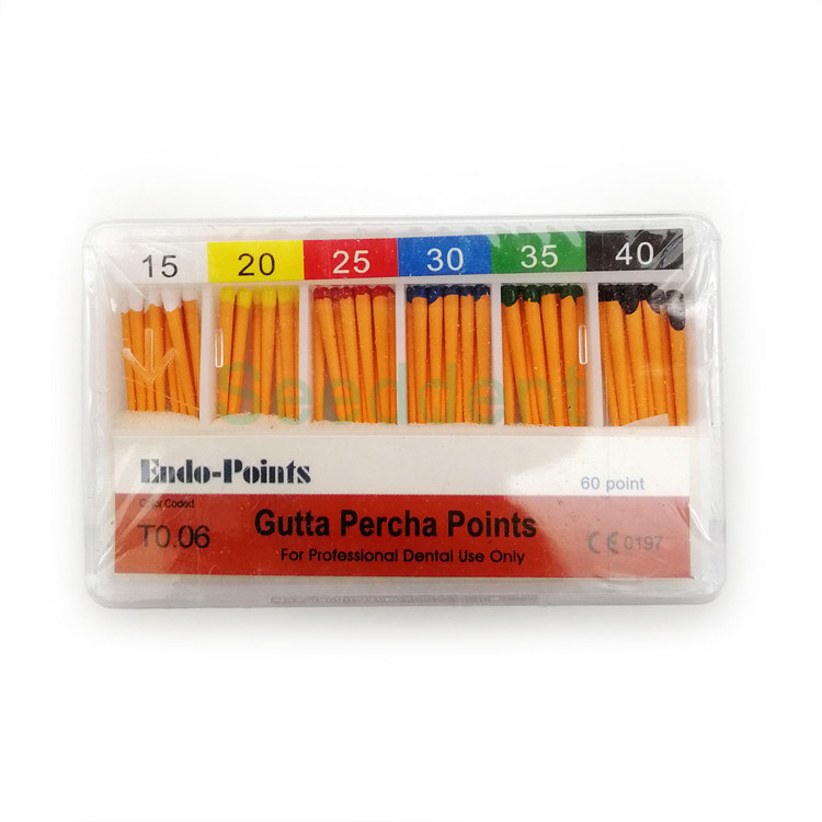 thumbnail image 2 of Sky Choice Gutta Percha Points Assorted .04/.06 Taper – #15-40 Endodontic Dental Points (60 Count Box) 2 of 5