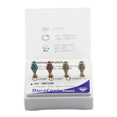 QR2104 Dental RA Diamond Polishers Kit for Composite Polish Diamond Rubber Polishers Kit supplier