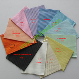 Disposable Colorful Dental Bibs without tie (3 ply) SE-I001 supplier