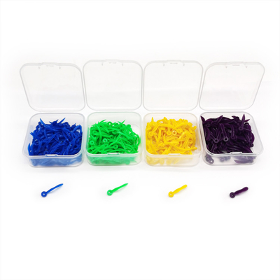 Dental Plastic Wedges with hole single packing 4 colors S blue M green L yellow XL pruple 100pcs/box supplier