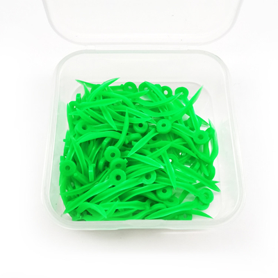 Dental Plastic Wedges with hole single packing 4 colors S blue M green L yellow XL pruple 100pcs/box supplier