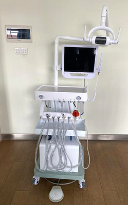 Dental Lab Products Veterinary Medical Equipments Mobile Dental Unit with LED Light / Dental Trolley with Air Pump supplier
