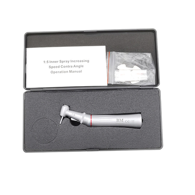 Foshan factory high quality dental products 1:5 Increasing LED E- Generator Push Button Contra Angle Handpiece wholesale supplier