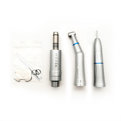 Dental Kit Push Button LED Internal Water Spray Slow Speed Dental Handpiece / 1:1 low speed handpiece set supplier