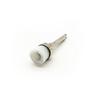 Dental Latch Style Flat Prophy Cup Brush White Nylon Polishing Prophy Brushes supplier