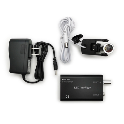 Portable Dental LED Surgery Headlight with Rechargeable Battery Medical Lighting Headlights with Plastic Clip supplier