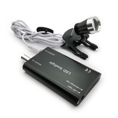 Portable Dental LED Surgery Headlight with Rechargeable Battery Medical Lighting Headlights with Plastic Clip supplier