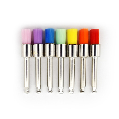 SE-Q262C Dental Color Latch style long flat prophy brush 100pcs/box supplier