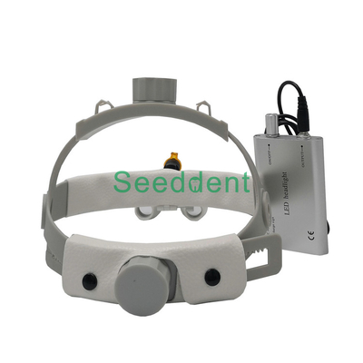 Dental equipment portable 2.5X/3.5X Medical Surgical Dental Headband Loupes &amp; LED headlight with Optical filter supplier