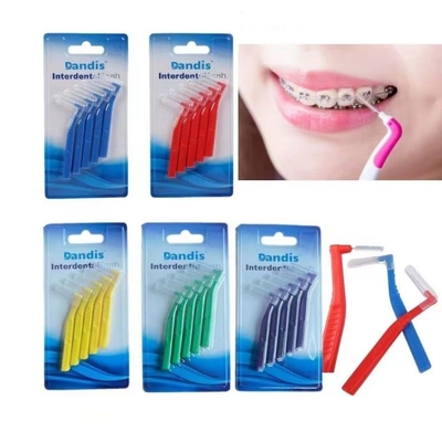 Dental Orthodontics Interdental brush 5pcs/pack supplier