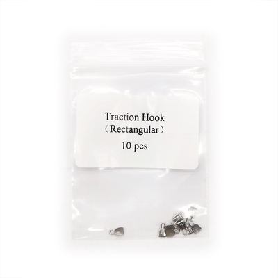 Dental Orthodontic Stainless Steel Traction Hook-rectangular Lingual Buttons 10pcs/bag supplier