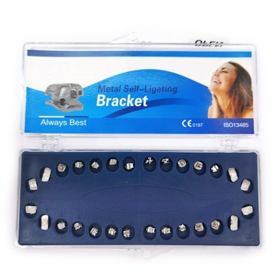 Mini Bondable Mesh base Metal Self-Ligating Bracket Roth/MBT with Buccal tube 28pcs/set supplier