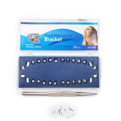 Mini Bondable Mesh base Metal Self-Ligating Bracket Roth/MBT with Buccal tube 28pcs/set supplier