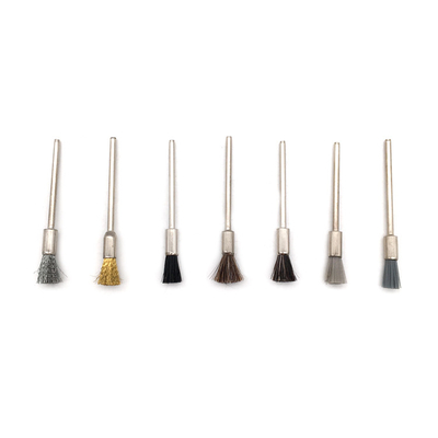 Dental Laboratory Rotary Polishing Brush HP Shank Wheel Shape Brush supplier
