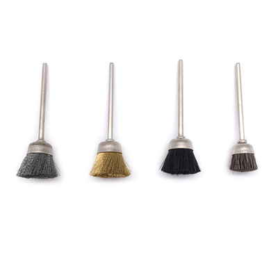 Dental Laboratory Rotary Polishing Brush HP Shank Wheel Shape Brush supplier