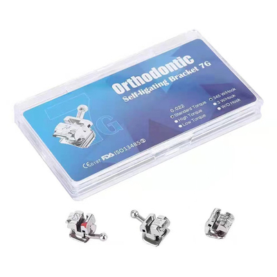 Dental Orthodontic Self-ligating Bracket 7G Metal Braces supplier
